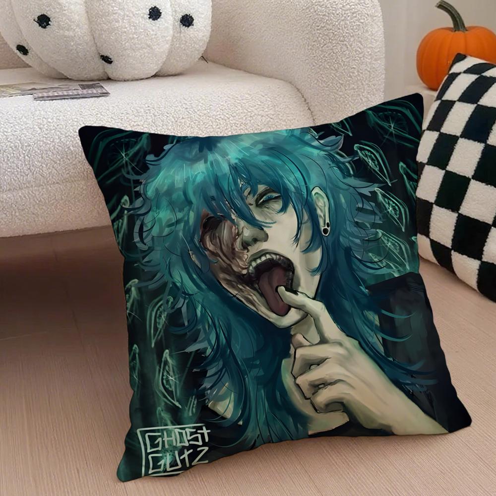 SSally Face Cushion Cover Throw Pillow Cover Hidden Button Durable Polyester Chair Cushion