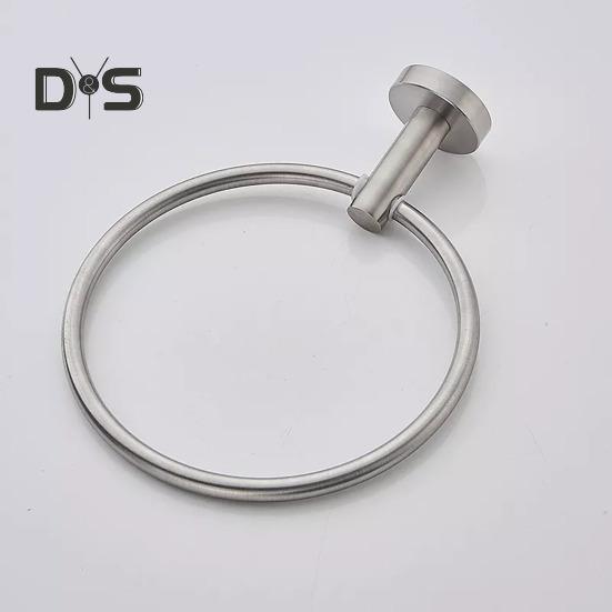 Handtuchring mit Saugnapf, Wandhalterung aus Metall, einfarbig, einfach zu installieren, Handtuchhalter für Badezimmer, Kleiderhaken