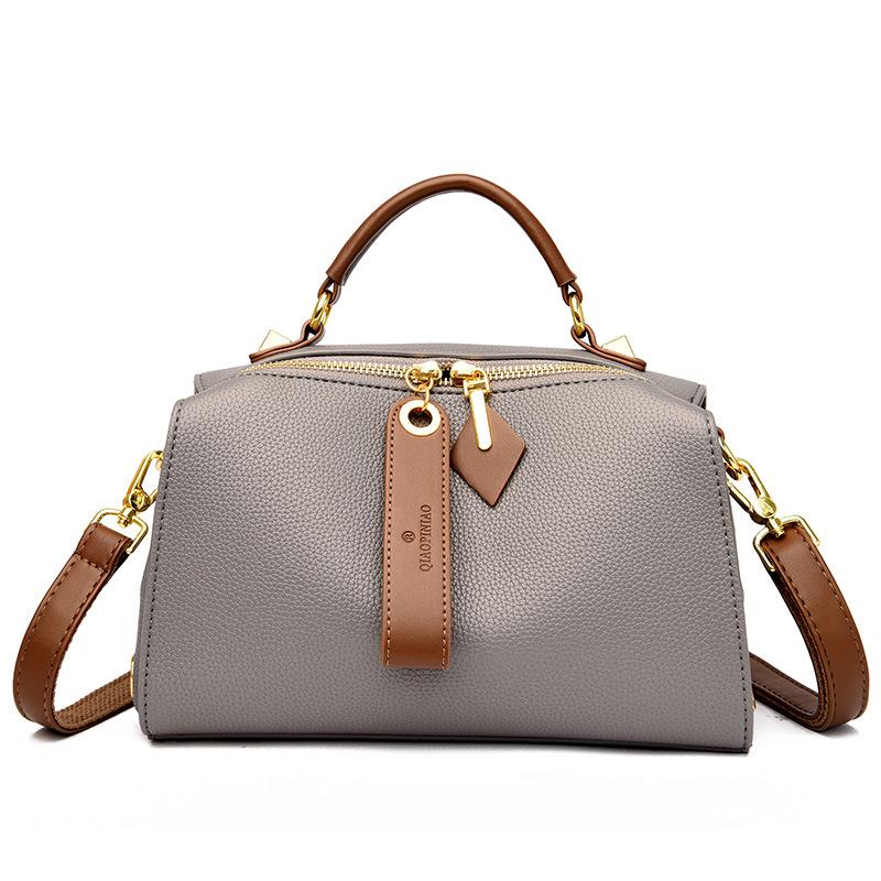 

Fashionable Retro Texture Women s Shoulder Bag, Large Capacity Women s Bag, Versatile and Simple Pillow Bag One size fits all серый