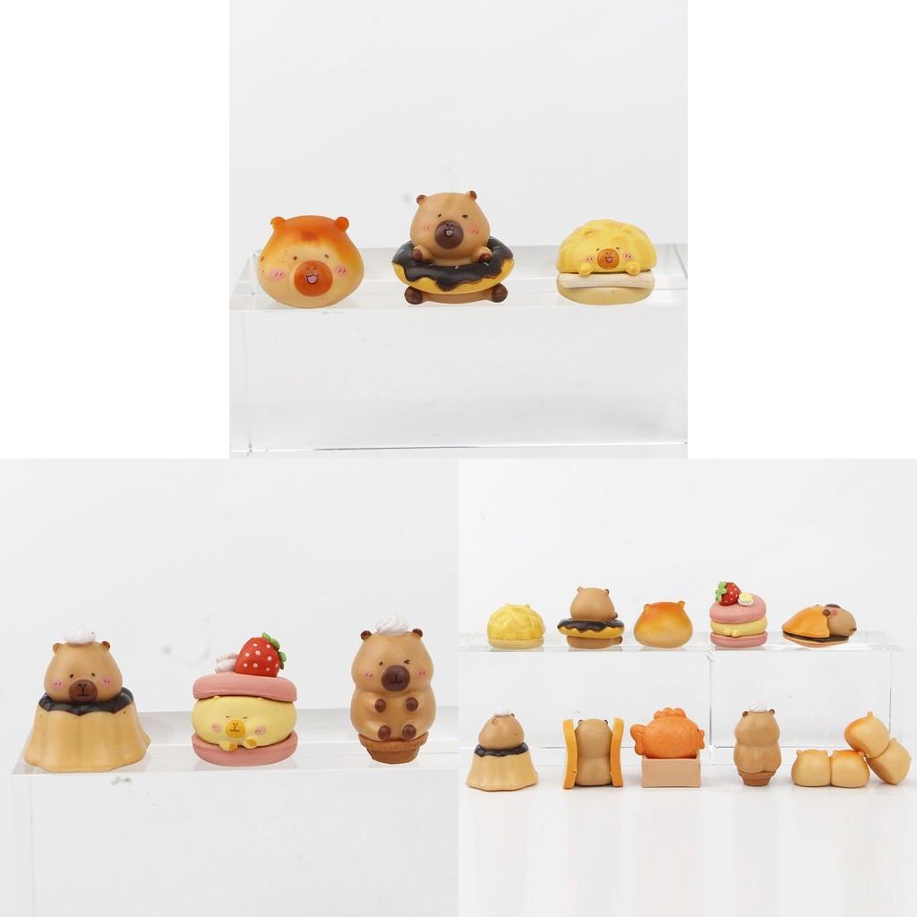 Cub Bakery Capybara Bread Qmeng Miniature Toy Model Decoration Gift Holiday