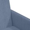 Dining Chairs with Casters 2 pcs Blue 57 x 66 x 94 cm Cord Fabric