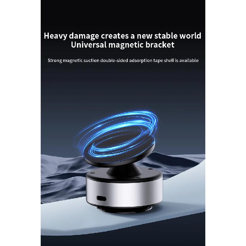 Car Mount Mobile Phone Holder Magnetic Black Technology Universal Adsorption Bracket for iPhone Samsung Vacuum Adsorption Stable