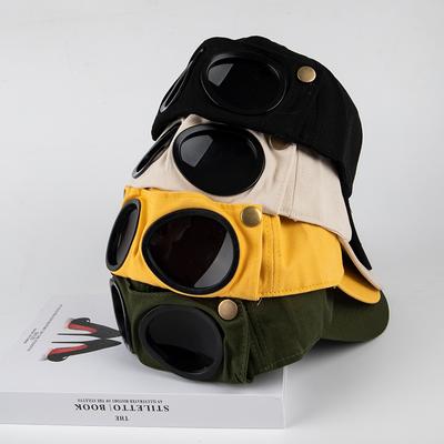 Aviator Hat Summer Personality Glasses Baseball Cap Female Unisex Sunglasses Cap Male Cap Baseballcap Boys Cap