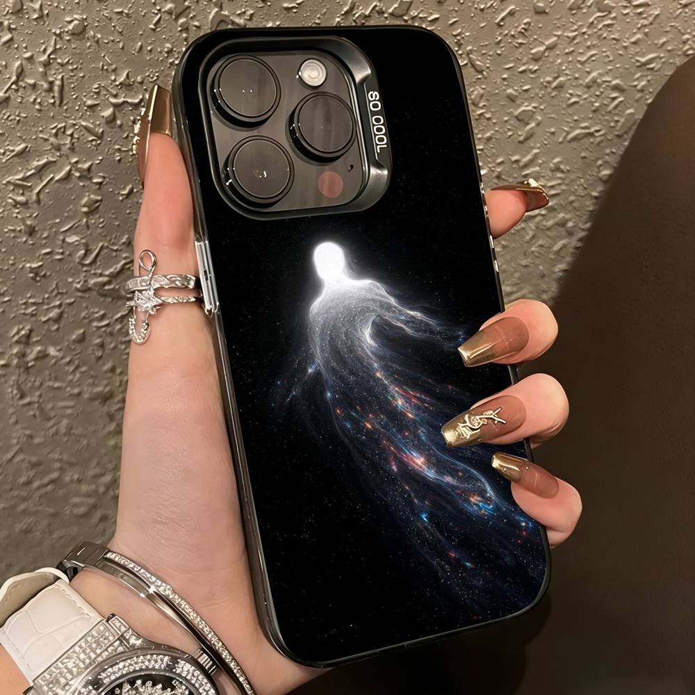 Space For Galaxy-y Universe Phone Case For iPhone 17,16,15,14,13,12,11 Plus,Pro Max,XS,Colorful Silver Phone case Funda Cover