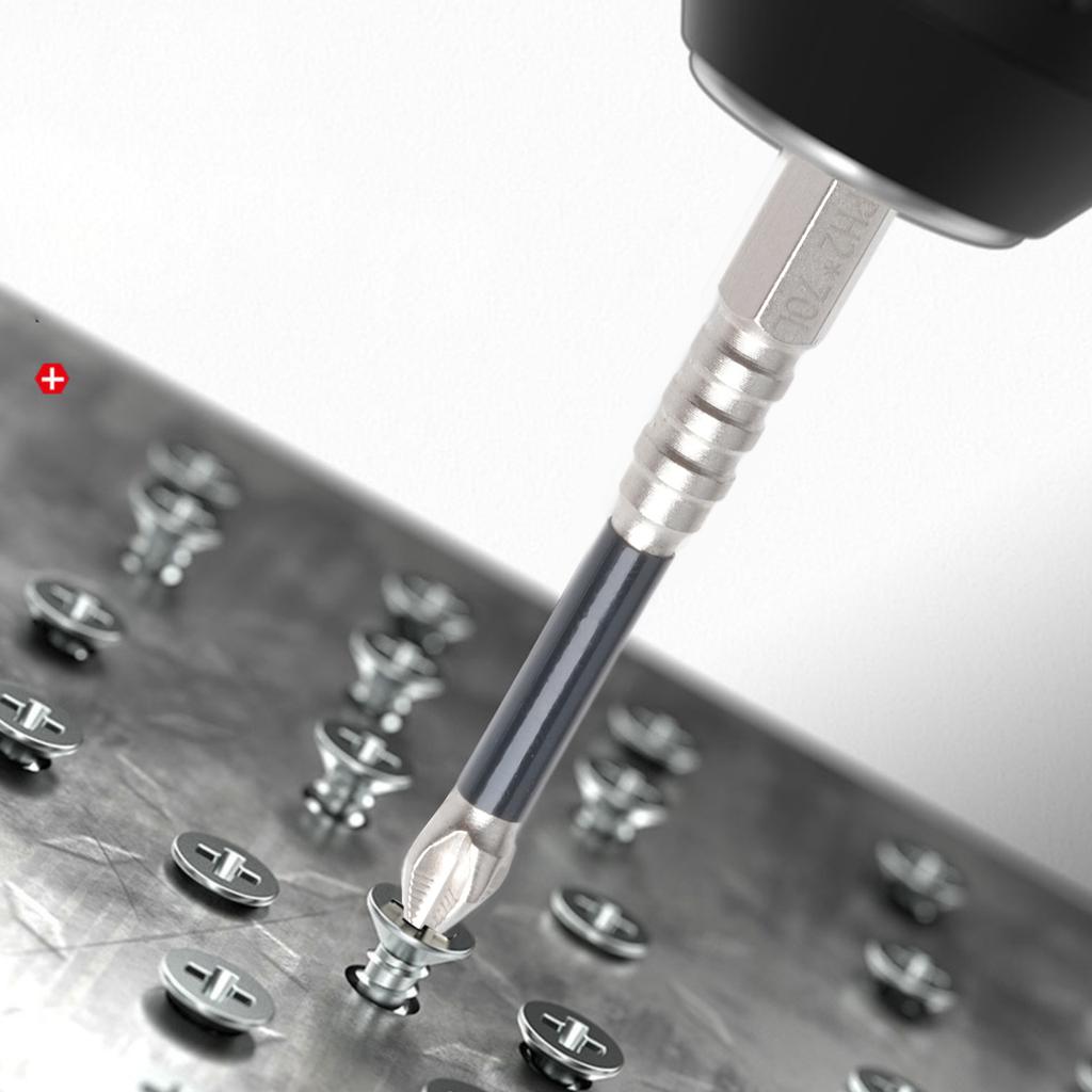 3/4/5pcs Cross Screwdriver Bit Alloy Steel Anti-Slip Drill Bits PH2 Anti Slip Cross Screwdriver Power Tool Accessories