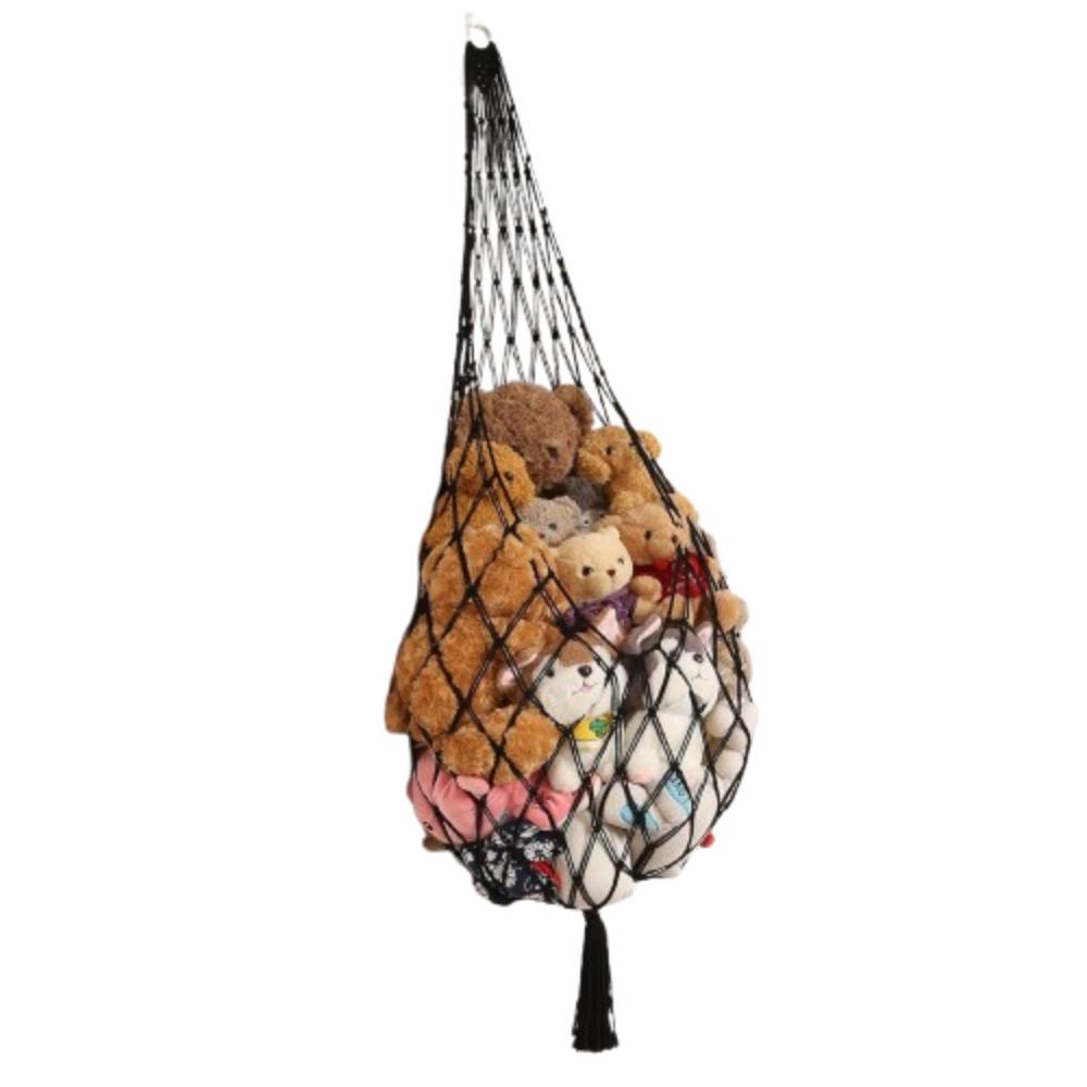 Wall Mounted Plush Toy Hammock INS Stuffed Doll Storage Holder Soft Hanging Net Organizer  Playroom