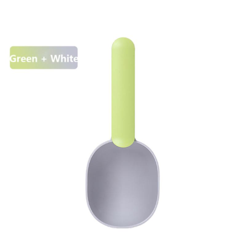 

Dog Food Scoop Multifunctional Pet Feeding Spoon with Sealing Clip Grade Plastic Cat Food Dedicated Measuring Spoon