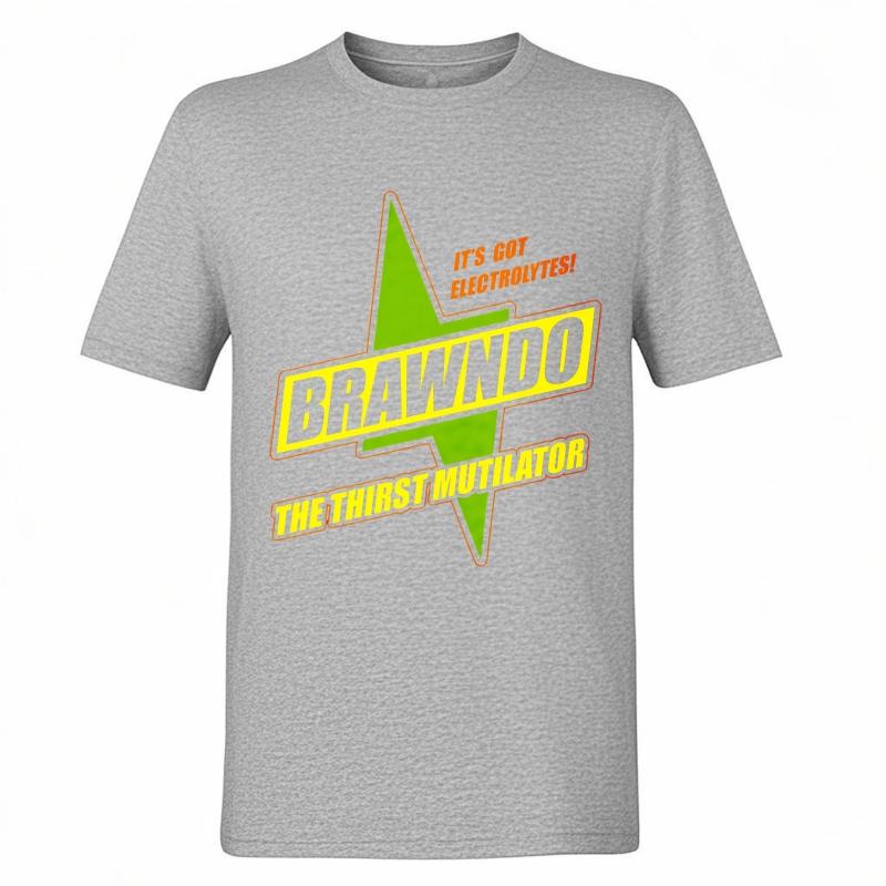 Fashion Summer Unisex T Shirt Its Got Electrolytes Brawndo The Thirst Mutilator Short Sleeve Relaxed Fit Crew Neck Tops