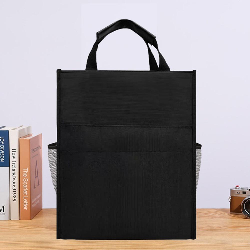 

Пылезащитная сумка для документов, вместительная сумка для хранения канцелярских принадлежностей, переносная сумка для файлов, офисные принадлежности чёрный