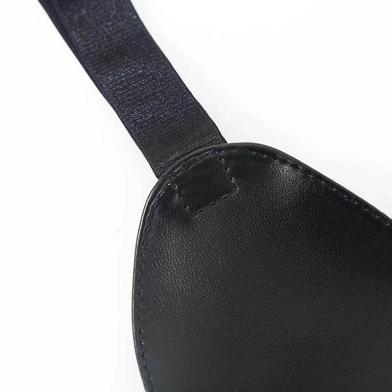 Black PU Leather Sex Eye Mask Cover Nose Large Area Sex Mask  Accessoire  Bondage Restraints Sex Toys for Women Couples
