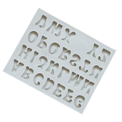 Stampo Fai da Te in Silicone Alfabeto Numero Sugarcraft Stampo per Preparare Torte Strumento per Decorare Torte Fondant Accessorio da Forno Gadget da Cucina