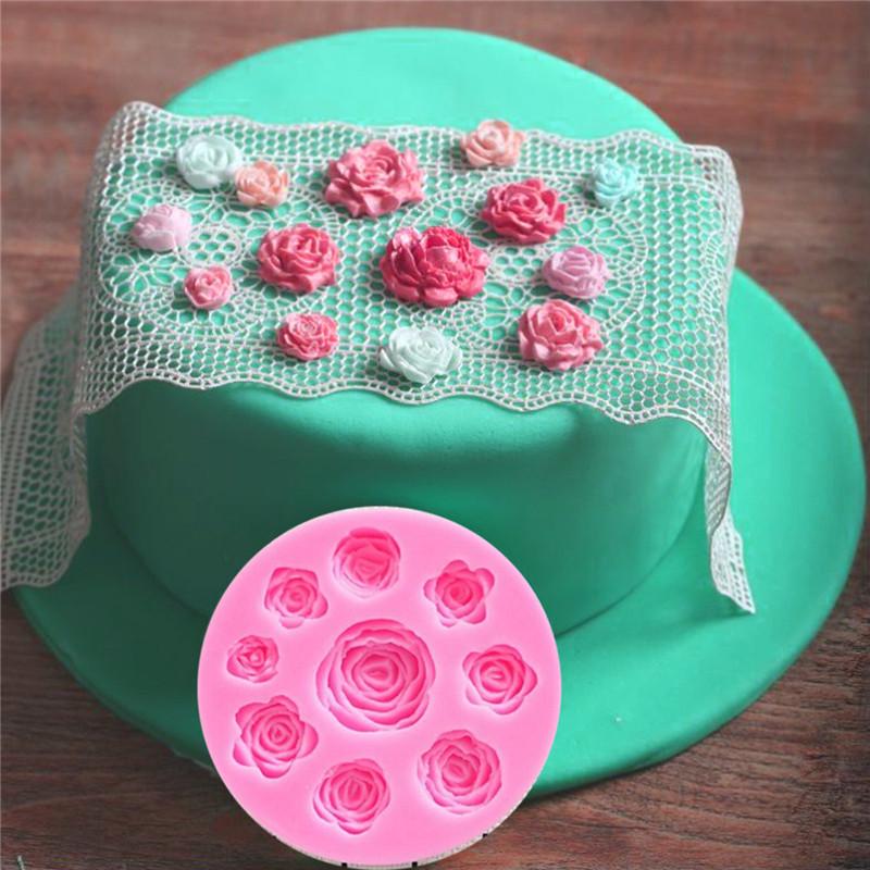 1Pc Flower Silicone Mold Fondant Mold Cake Decorating Tools Chocolate Mold