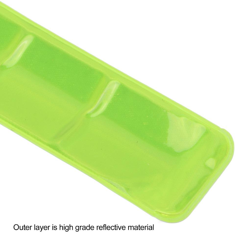 10PCS 40*3cm Reflective Slap Bands High Visibility Safety Reflector Strips for Adults