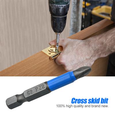 12 Stück PZ1 PZ2 PH1 PH2 Magnetische Schraubendreherbits Rutschfest Stahl Schraubendreherbit