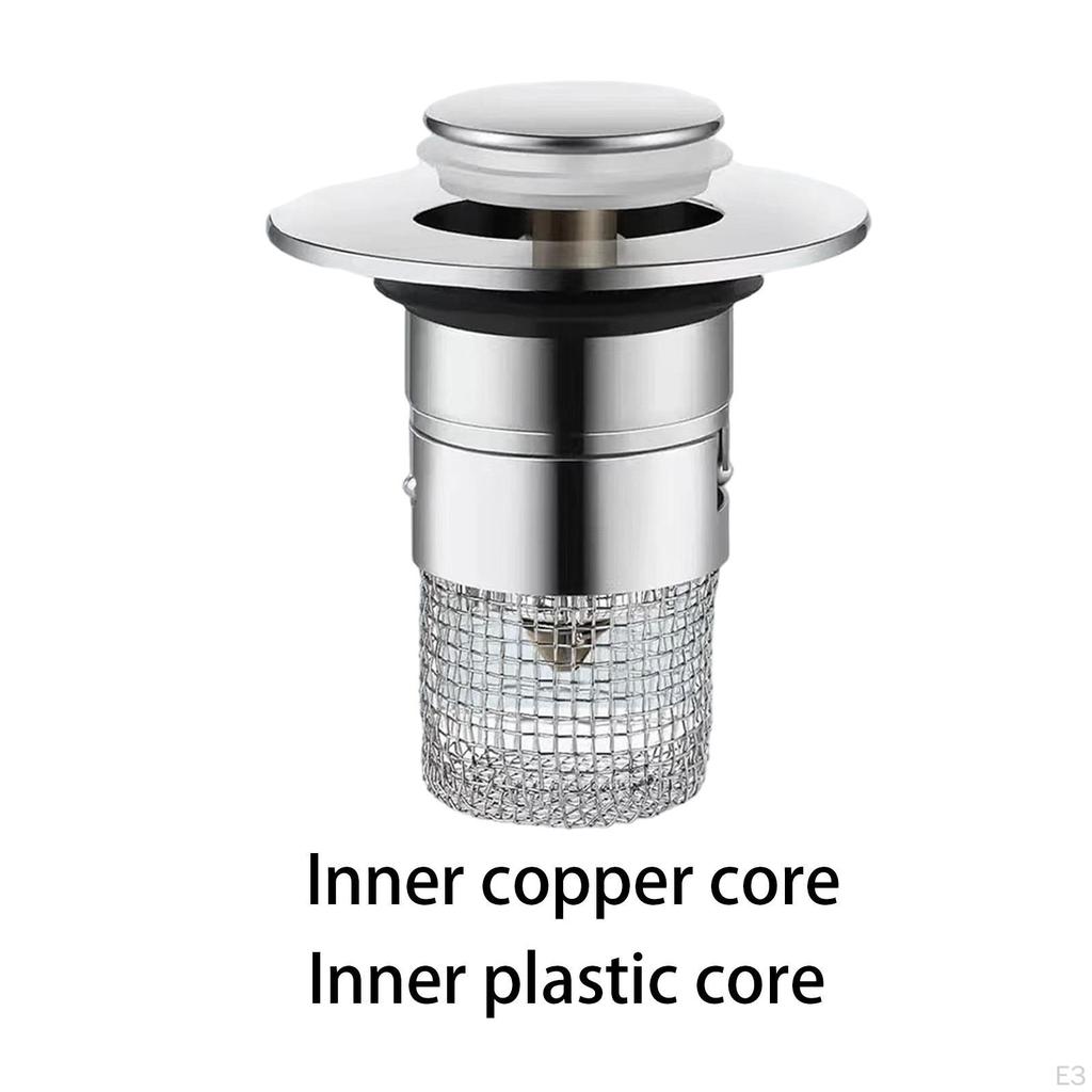 Bathroom Sink Stopper with Advanced Drain Filter for Home and Hotel Use