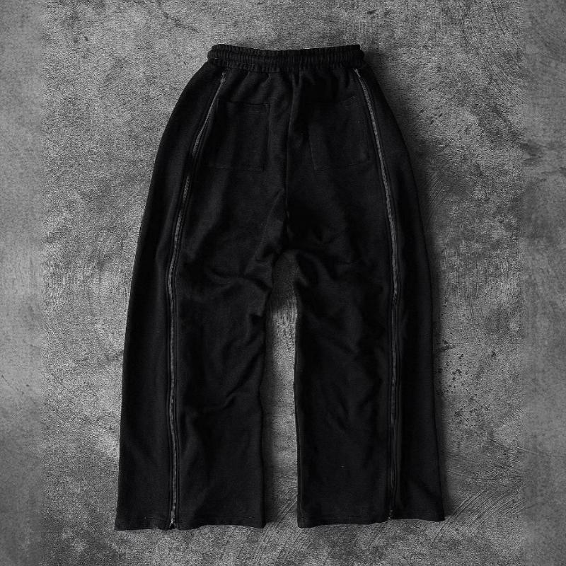 Europeisk och amerikansk mörkrockstil hängande vardagsbyxor