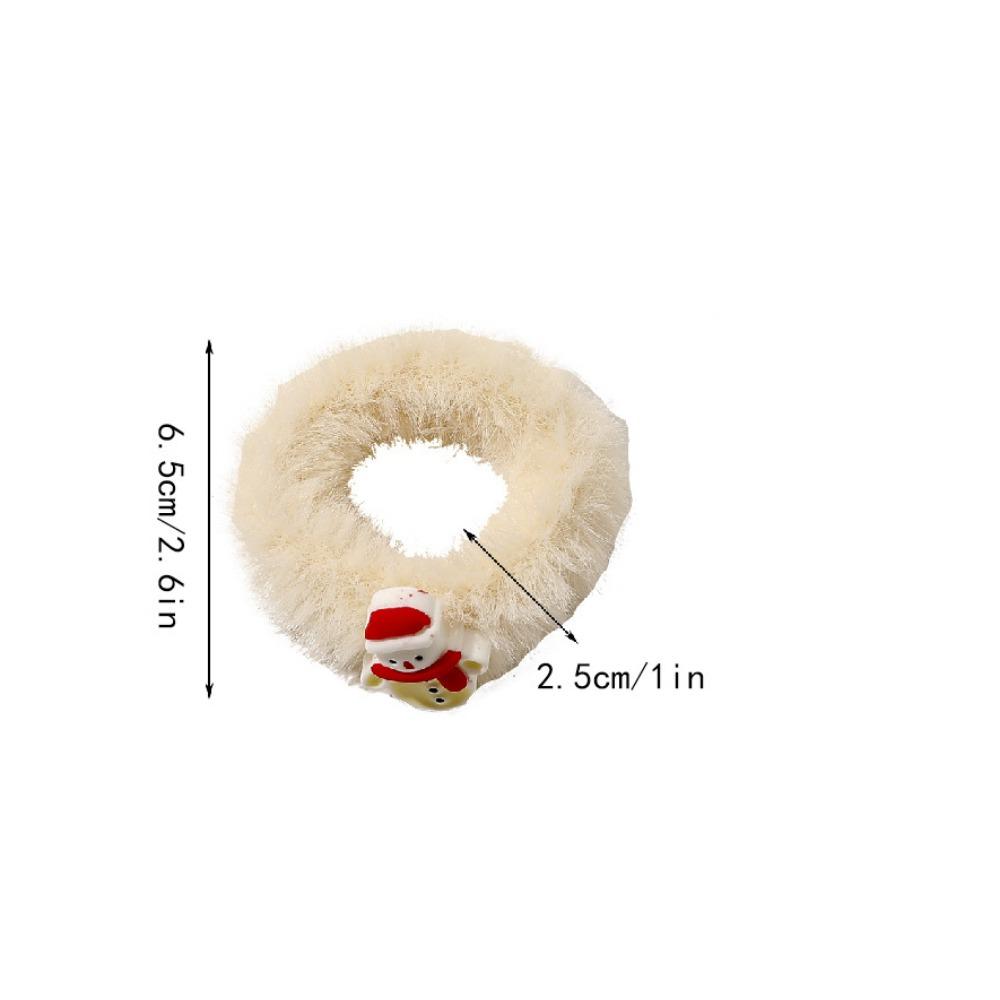 1 Pcs Christmas Headdress Plush Large Intestine Headband with High-end Feeling, Tied Hair Headband