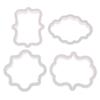 4 buc vintage placă cadru cookie cutter set plastic biscuit cutter tort instrumente