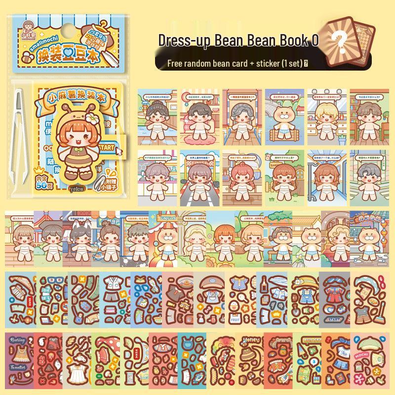 Little Mochi 6.0 Outfit: Complete Children's DIY Miniature Scene Decoration Sticker Set