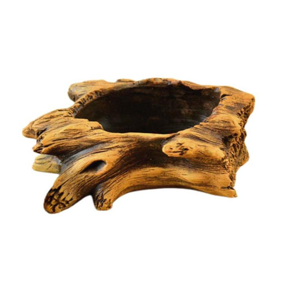 Home Decoration Imitation Wood Flowerpot Cement Pile Log Planter for Herbs Strawberries