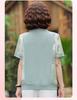 2026 Elegant Short-Sleeved Plus Size Set for Middle-Aged Women – Summer Chinese Style Loose Top Blouse
