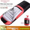 White Duck Down Zero Degree Sleeping Bag for Winter, Outdoor, and Indoor Use