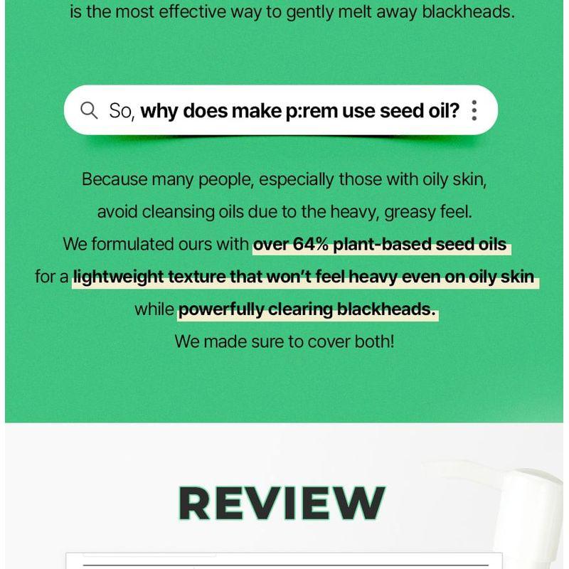 make p:rem - Safe Me. Relief Moisture Cleansing Oil