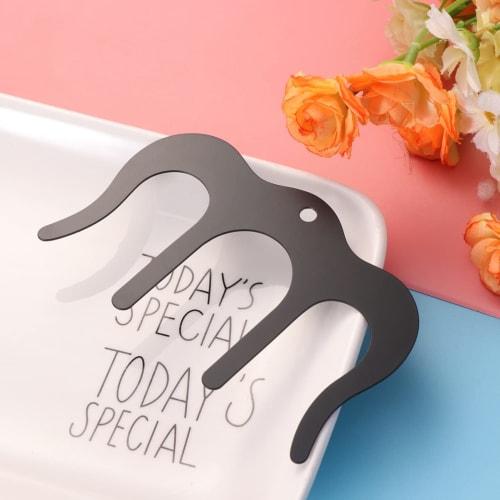 LIOOBO Music Clip, Book Stopper, Music Book Clip, Page Holder for Piano Sheet Music, Plastic Music Book Clip (Black)