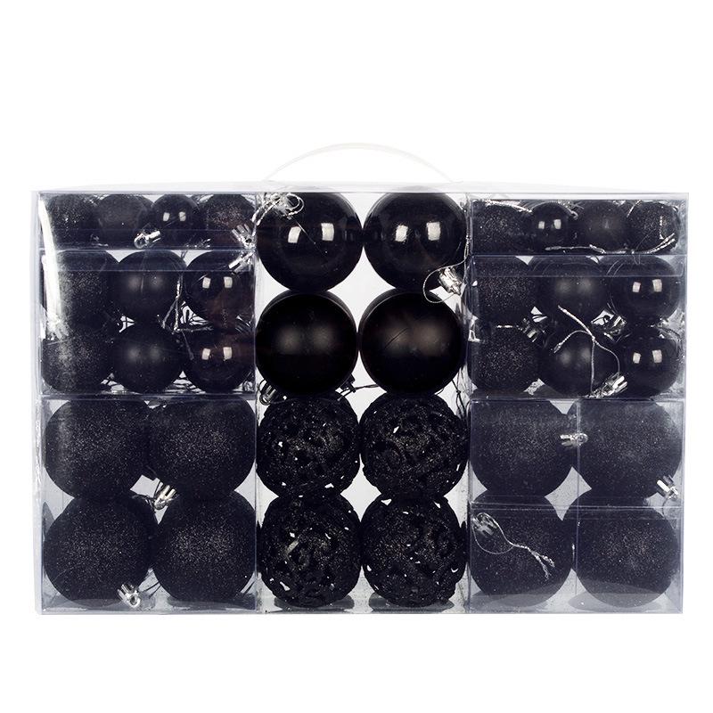100-Piece Christmas Tree Ornament Set: Shiny, Hollow 3-6cm Balls
