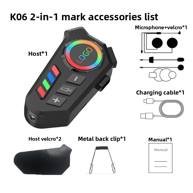 

Motorcycle Helmet Bluetooth Headset Voice Intercom Riding Assistant Ultra-clear Sound Long Battery Life