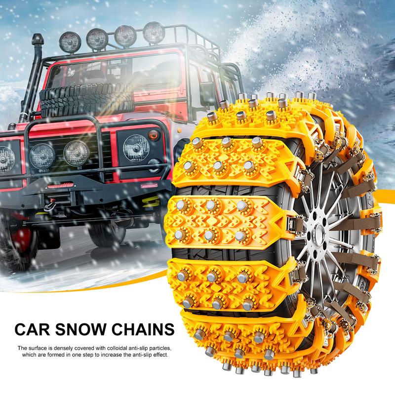 8PCS Truck Car Anti-skid Chain SUV General Purpose Snow Mud Tires Universal Winter Non-slip Thickened Widened Wheel Snow Chains