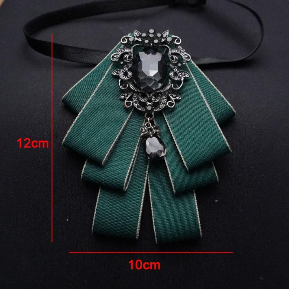Broschenzubehör Polyester Krawatte Kristallstoff Krawatte Diamant Korsagenstift Damen Accessoires