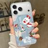Mini Christmas Trees Printing Case For iPhone Air 17 16e 16 15 14 Pro Max 13 17 Pro Max ShockProof TPU Hybrid Hard Phone Cover