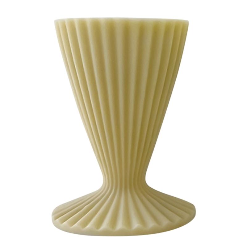 Creative Silicone Candle Molds Unique Candle Ornament Crafting Mold Beautiful Striped Aromatherapy Candle Mold