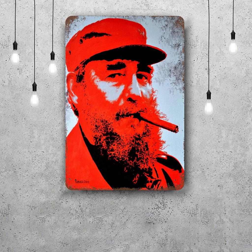 fidel castro Chairman Vintage Metal Tin Signs Posters Decor Retro Metal Plaque Wall Art Decor for Garage Bar