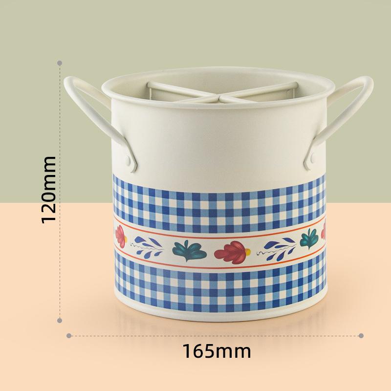 Essstäbchenhalter für die Küche im Vintage-Stil, Abtropfgestell, Gitter-Organizer, Utensilienhalter für Esszimmer, Zuhause, Küchengeschirr, Rohrregal, Dekor