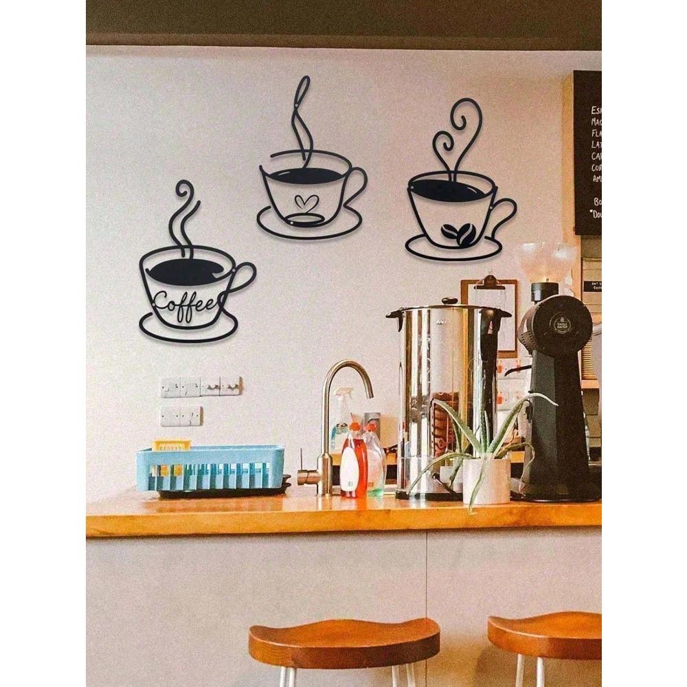 Vintage Metal Coffee Sign Retro Wall Decor Rustproof Cafe Art Farmhouse Kitchen Plaque Industrial Home Bar Aesthetic Unique Gift Housewarming Birthday