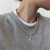 Exquisite Bowknot Pendant Necklace Elegant Neckchains Jewelry Gray Pearls Clavicle Chain Charm Adornment for Women