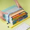 5~20PCS A4/A5 Mesh Zipper Pouch Document Bag Pen Bag Storage Bags Waterproof Zip File Folders School Office Supplies TMZ