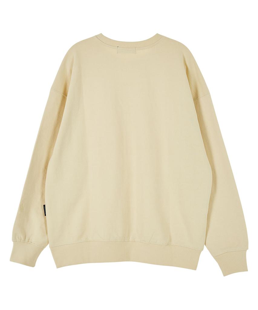 ASTRAL PROJECTION Basic Oversized Drop Shoulder Sweatshirt_Butter