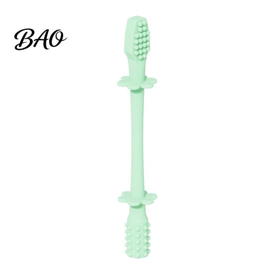 Infant Soothing Chew Toy Baby Silicone Teething Toy, Food-Grade Bite Soother for Gum Seamless One Piece Teether Relief, Anti-Finger Biting Stick,