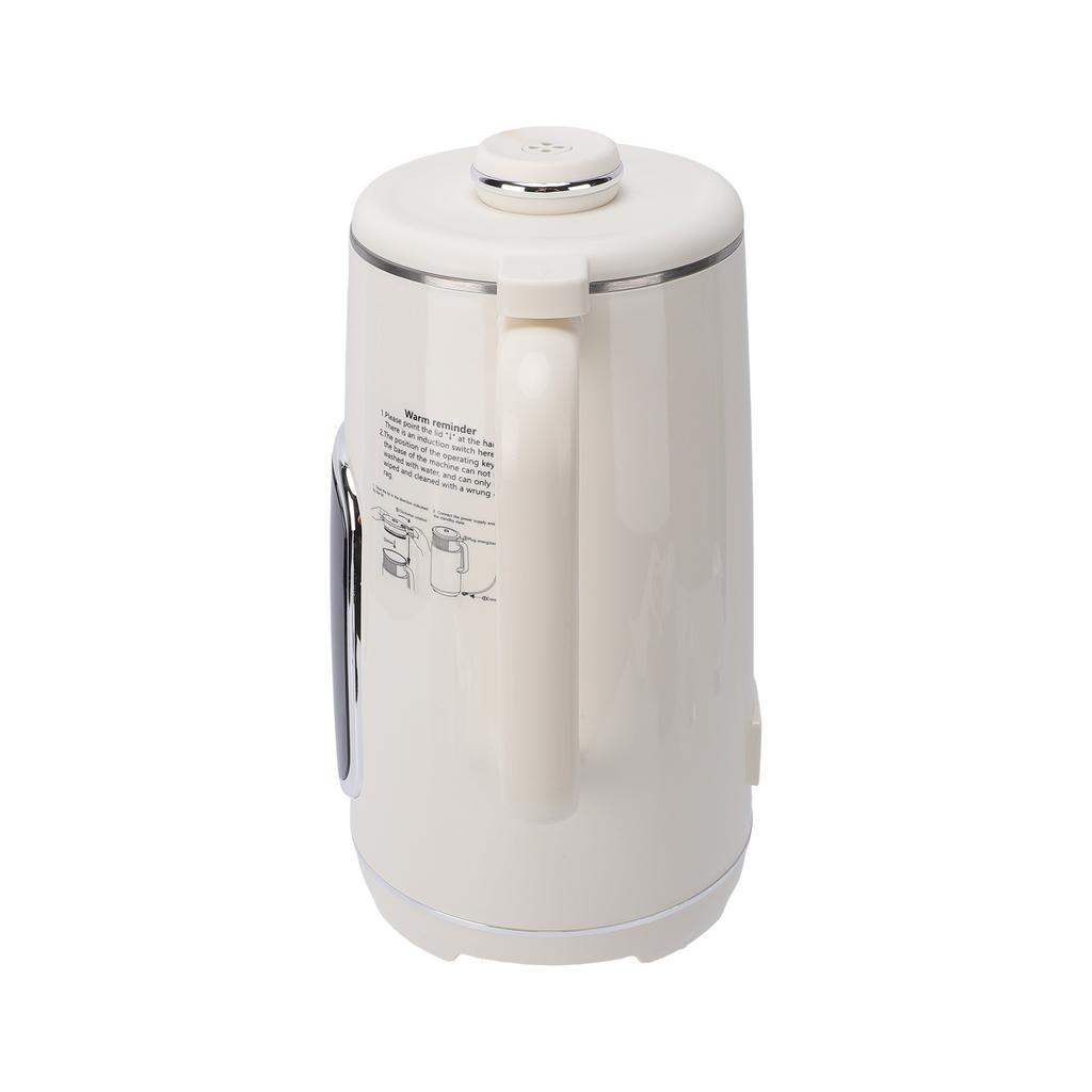 8-in-1 Nussmilchbereiter Sojamilchbereiter 2H Warmhaltefunktion Tischmixer 1,2L Sojabohnenmaschine Weiß EU-Stecker 220V