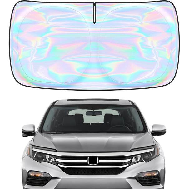 Windshield Sun Shade Cover For Kia Forte -2025 - Sunshade Compatible With Kia Forte Foldable Front Window Sunshade Sun Visor Protector Block UV Rays