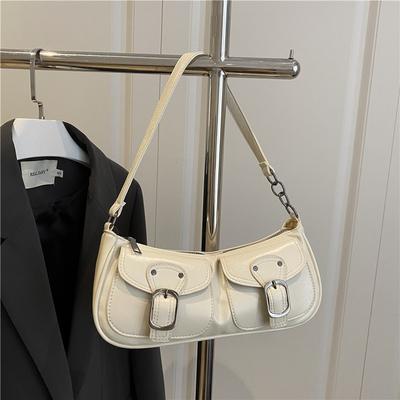 Modische Pendler-Kleintasche, neue Sommer-einfache lässige Schulter-kleine quadratische Tasche, Nischen-Achseltasche