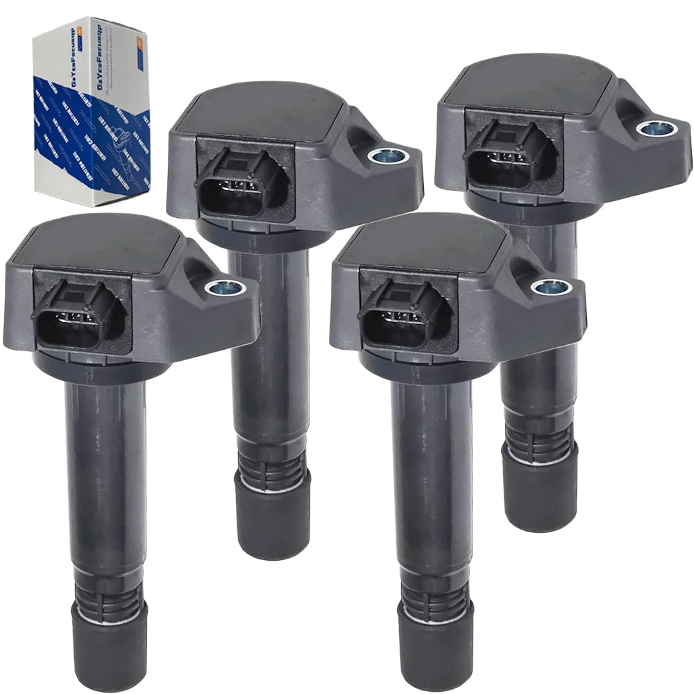 GzYcsFocusqp of Direct Ignition Coils 30520RNAA01 for Honda Crossroad Step WGN Spada [Set 4] 30520-RNA-A01 RT1, RT2, RT3, RT4, RK5, RK6, Etc.