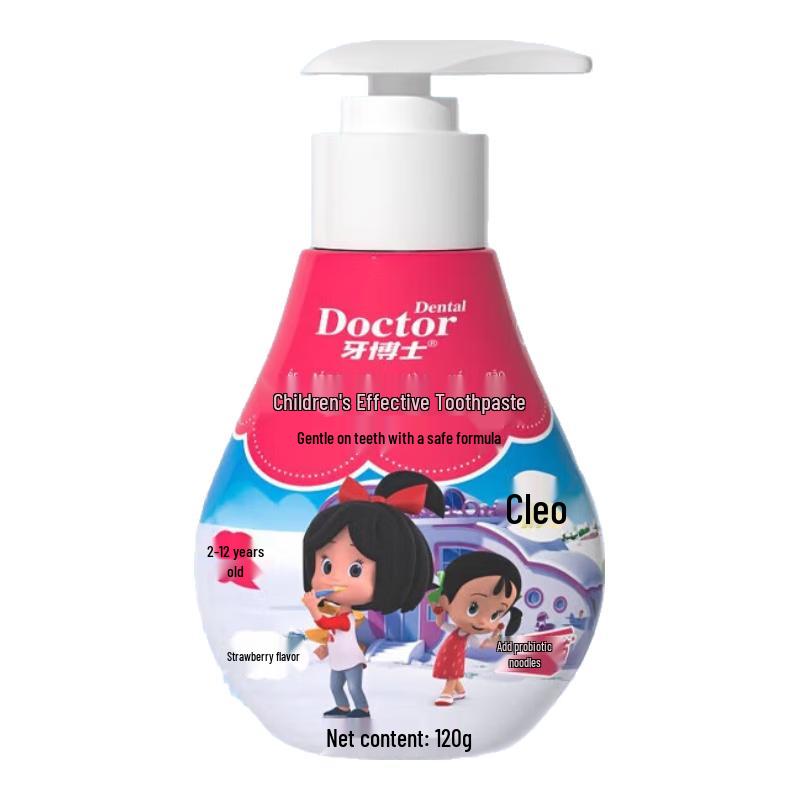 Dr. Dentist Cleo Kids Fluoride Probiotic Toothpaste & Toothbrush Set