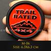 Emblema Metálico 3D 4X4 Trail Rated Insignia High Country Pegatinas de Logo Para Jeep Wrangler Patriot Estilo de Coche Pegatinas de Coche Accesorios tr1
