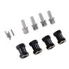 4pcs 18mm Wheel Spacers Fit for Scx10 1Celsius10 RC Crawler Car Brass Wheel Hubs Extension Drive Adapter