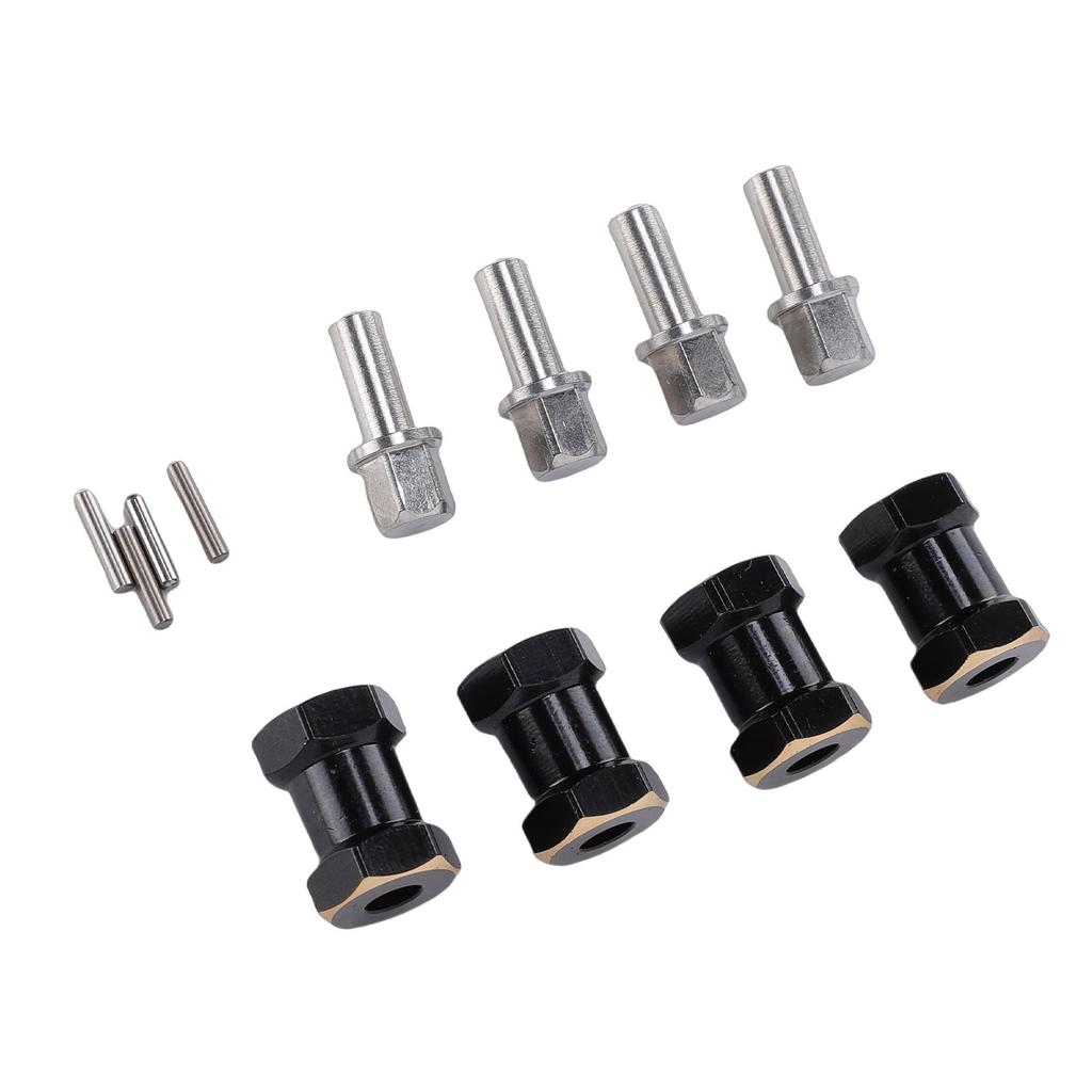 4pcs 18mm Wheel Spacers Fit for Scx10 1Celsius10 RC Crawler Car Brass Wheel Hubs Extension Drive Adapter