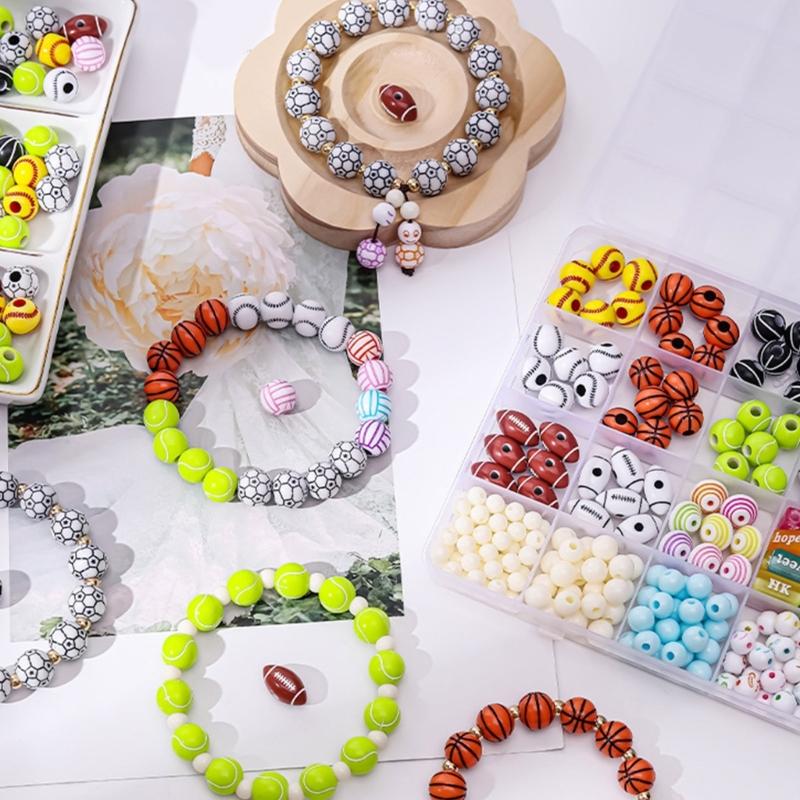 Acrylic Beads Kit for Friendship Bracelet Making Handmade Jewelry Crafting Accessories Craft Supplies for Children